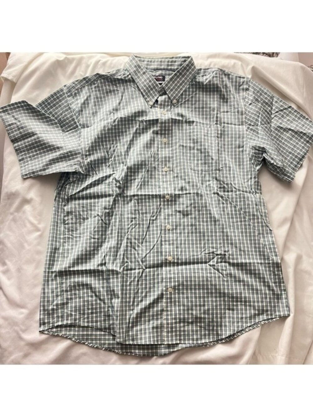 Kirkland Signature Men's XL Non-Iron Stretch Plaid Shirt